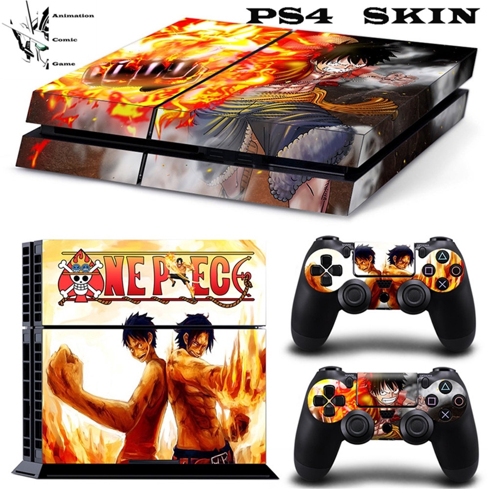 One Piece Luffy Ps4 Skin Sticker Decal Playstation 4 Console Controller Skins One Piece Luffy Shopee Malaysia