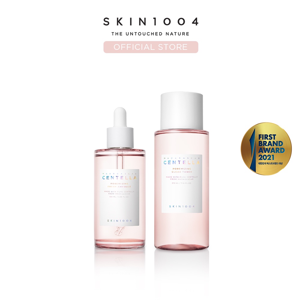 SKIN1004 [Poremizing Basic 2] Clear Toner 210ml+Fresh Ampoule 100ml ...