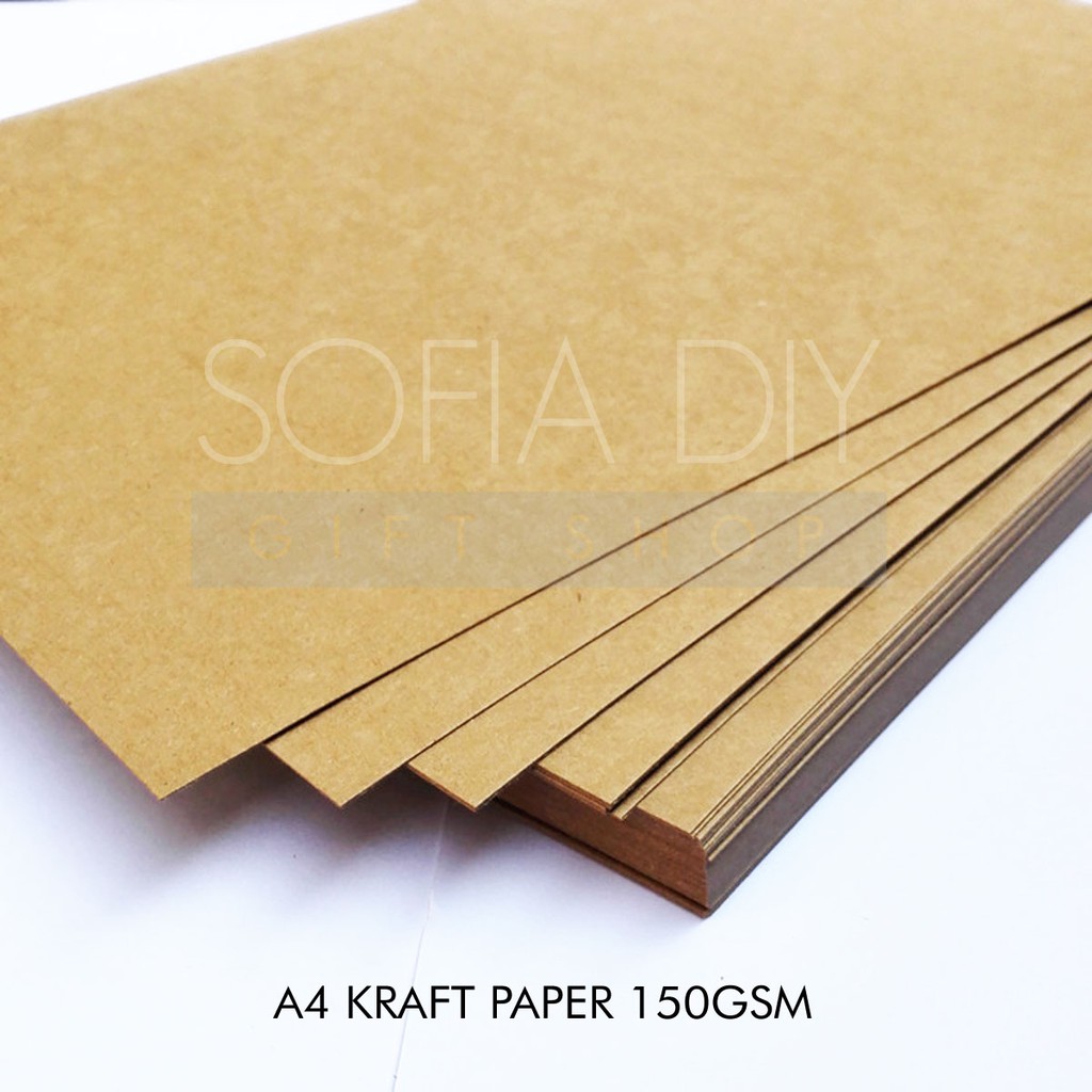 (20pcs) A4 Kraft Paper 150gsm Shopee Malaysia