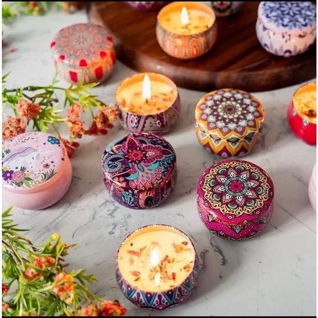 Scented Candles Door Gift Set Aromatherapy Candle Fragrance Soy Wax