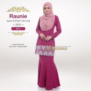 2551 Ayanna Raunie Baju Kurung Moden Dewasa Baju Raya 2019 