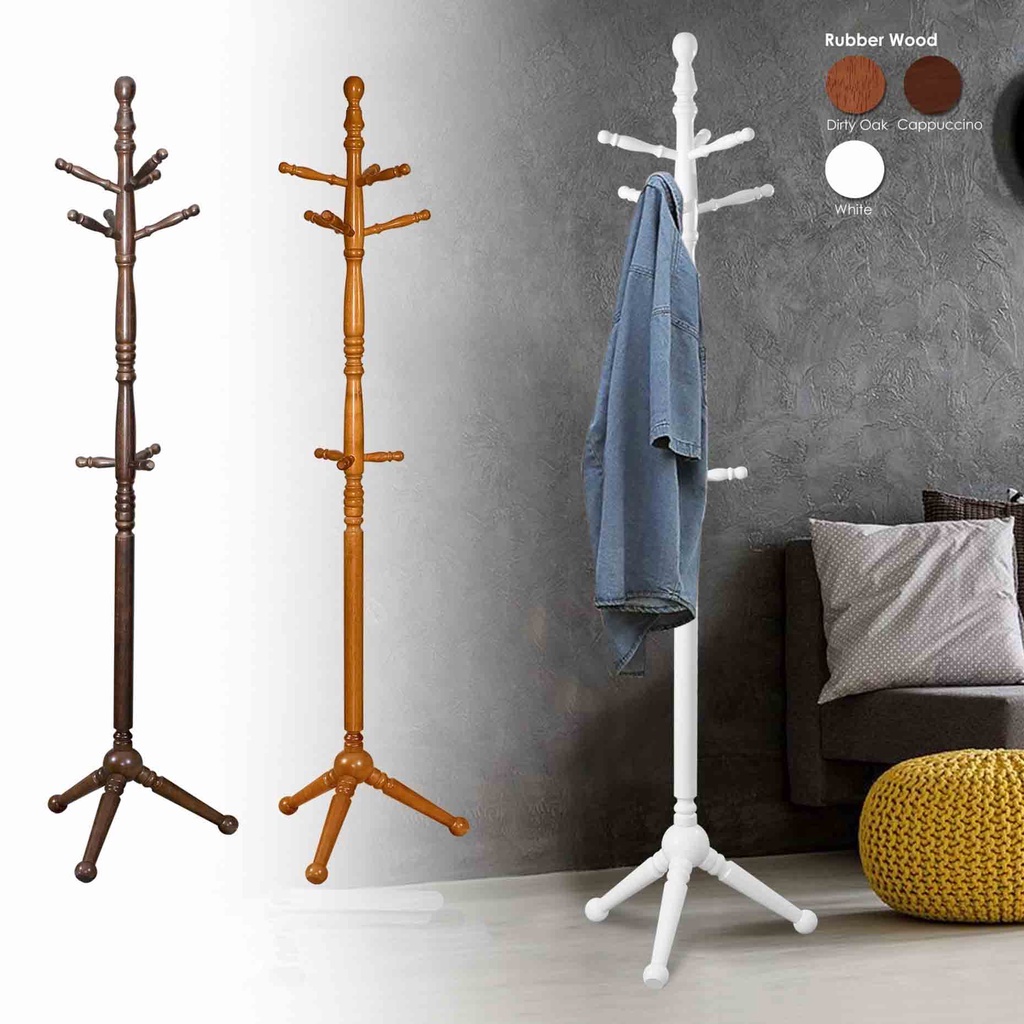 CH10 100 Solid Wooden Swivel Coat Rack / Coat Hanger / Cloth Stand
