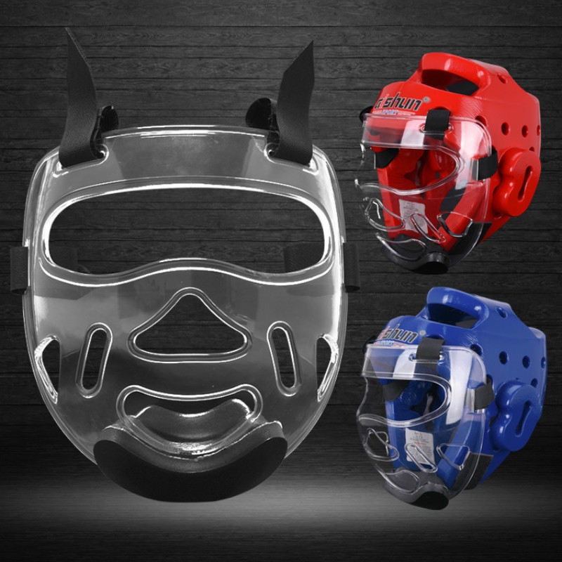 Taekwondo Mask Protector Removable Mask Children's Actual Face