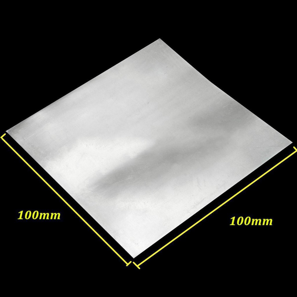 WILLAI 1pc High Purity Pure Zinc Plate Durable Zn Sheet Metal Foil For Science 100x100x0.5mm 