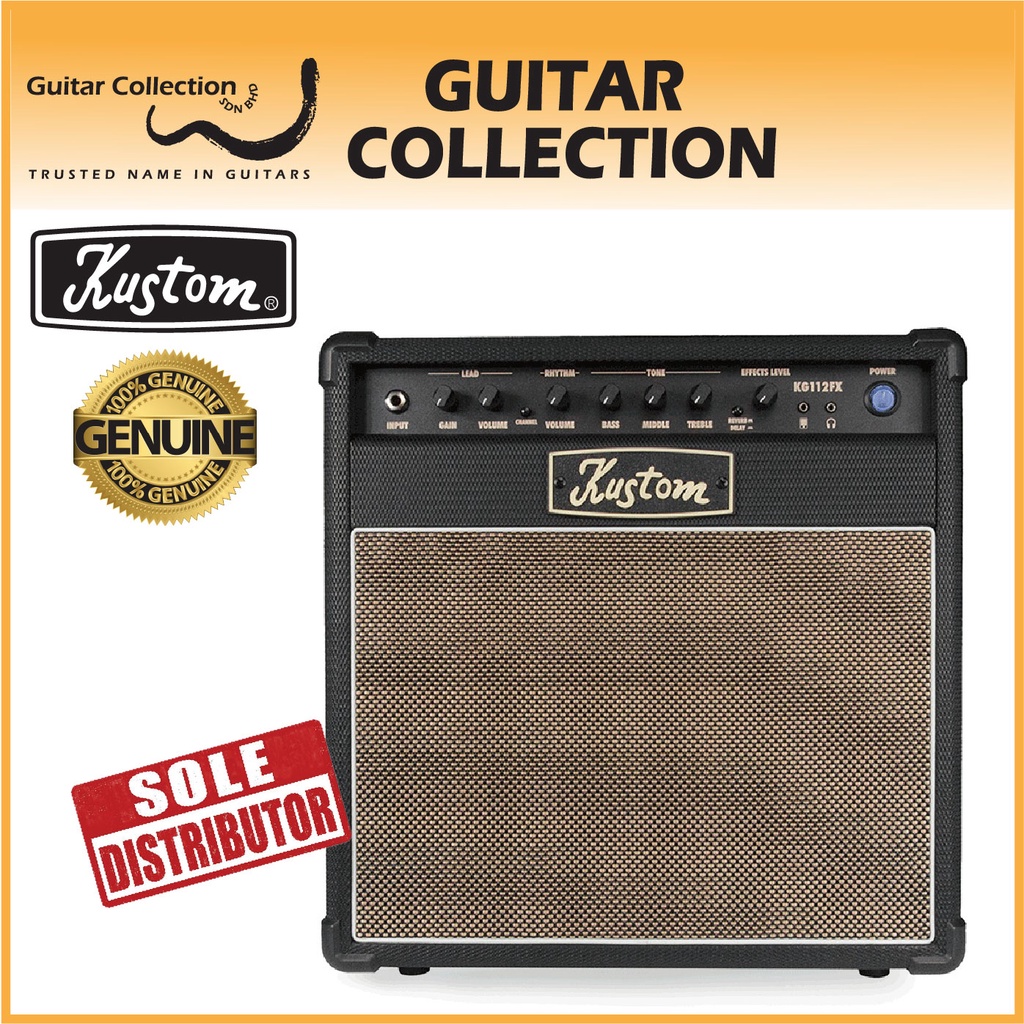 Kustom KG112FX 20W Guitar Combo Amplifier (1 x 12" Speaker) Shopee