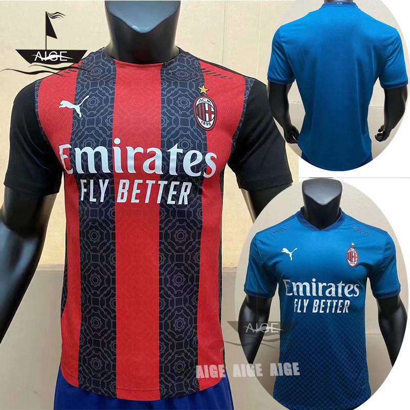 Aige 2020 2021 Ac Milan Player Issue Home N Third Jersey Soccer Jersey Jerseys Football Shirts Jersey Shopee Malaysia