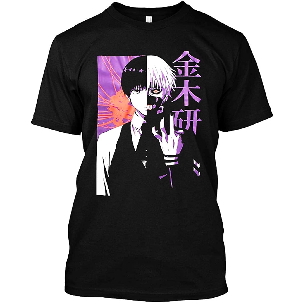 Suitable Tokyo Ghoul Graphic T Shirt Crew Neck Casual Short Sleeve T Shirt 100 Cotton Fashion Shopee Malaysia - yellowred roblox letter r short sleeve t shirt tee tops