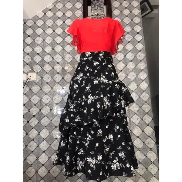 Luxury polka dot dress