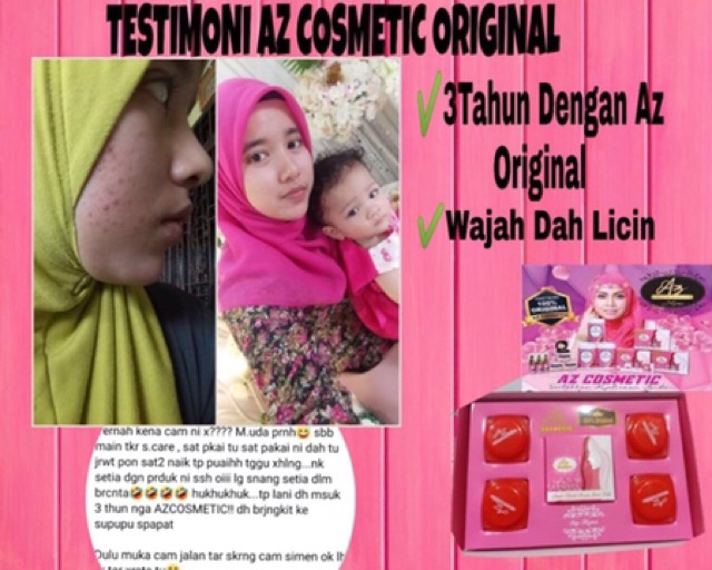 Buy Az Kosmetik Pink Original Hq Seetracker Malaysia