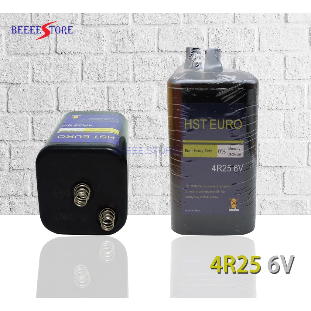 HST EURO Battery 4R25 6v Super Heavy Duty Battery with Screw Terminal