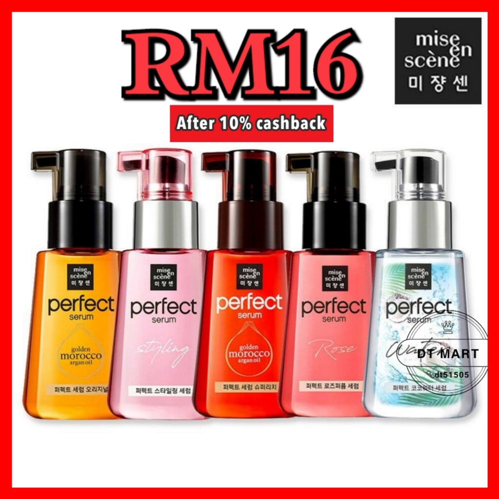 MISE EN SCENE Perfect Hair Repair Serum Original Rose Styling Coconut Ml Clear Stock