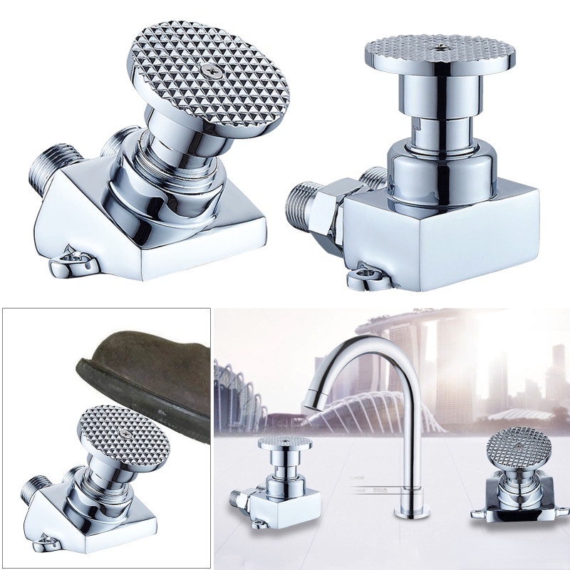 Foot Pedal Tap Foot Tread Faucet Water Saving Switch Control Bathroom Basin Foot Pedal Valve for