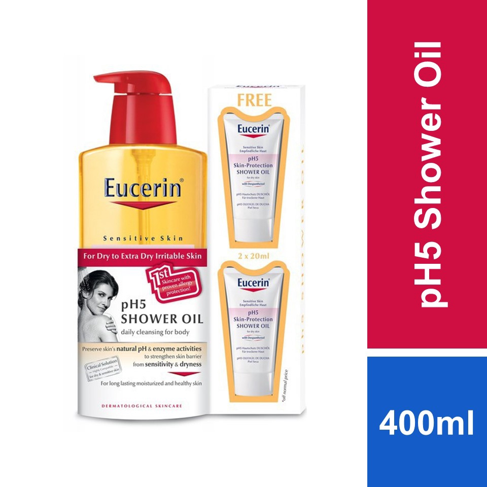 Eucerin pH5 Shower Oil Body Wash 400ml Shopee Malaysia