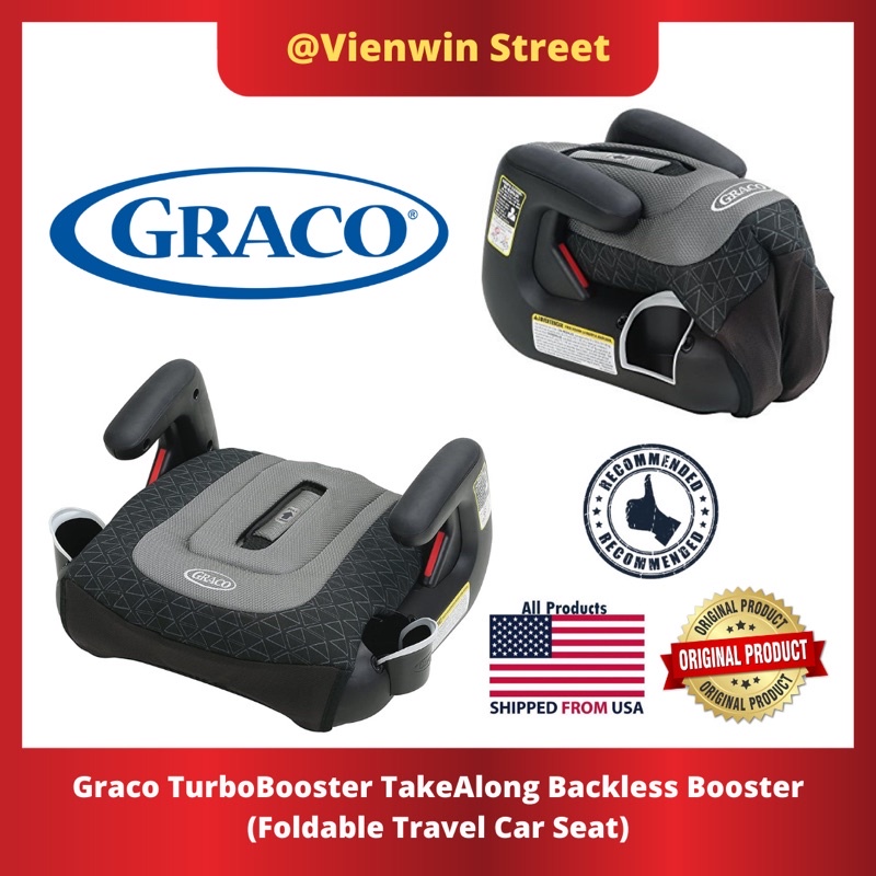 Graco TurboBooster TakeAlong Backless Booster (No Isofix) / Foldable