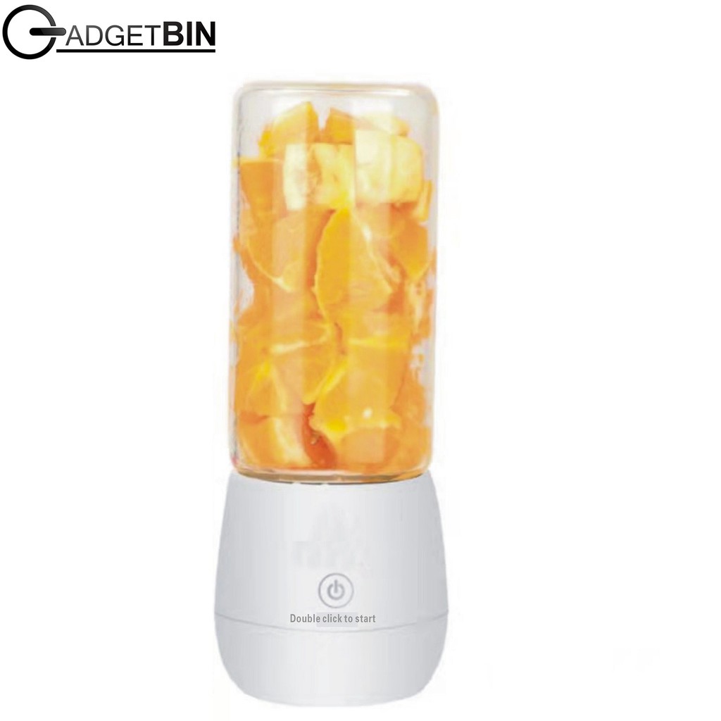 Gadgetbin 450ml  Glass bottle 6 blades Personal Blender Portable Blender Juicer Juice Cup fruits smoothie small