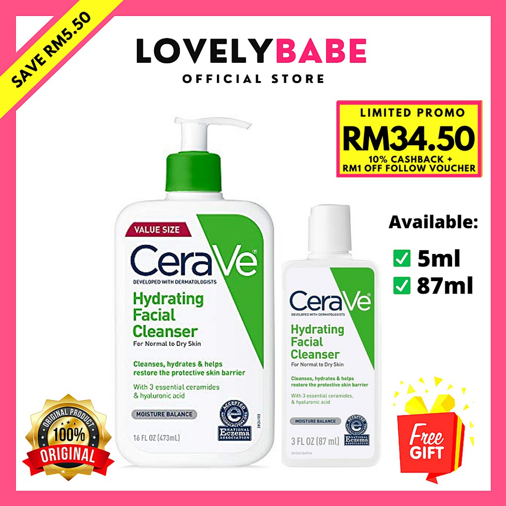 cerave hydrating cleanser 87ml