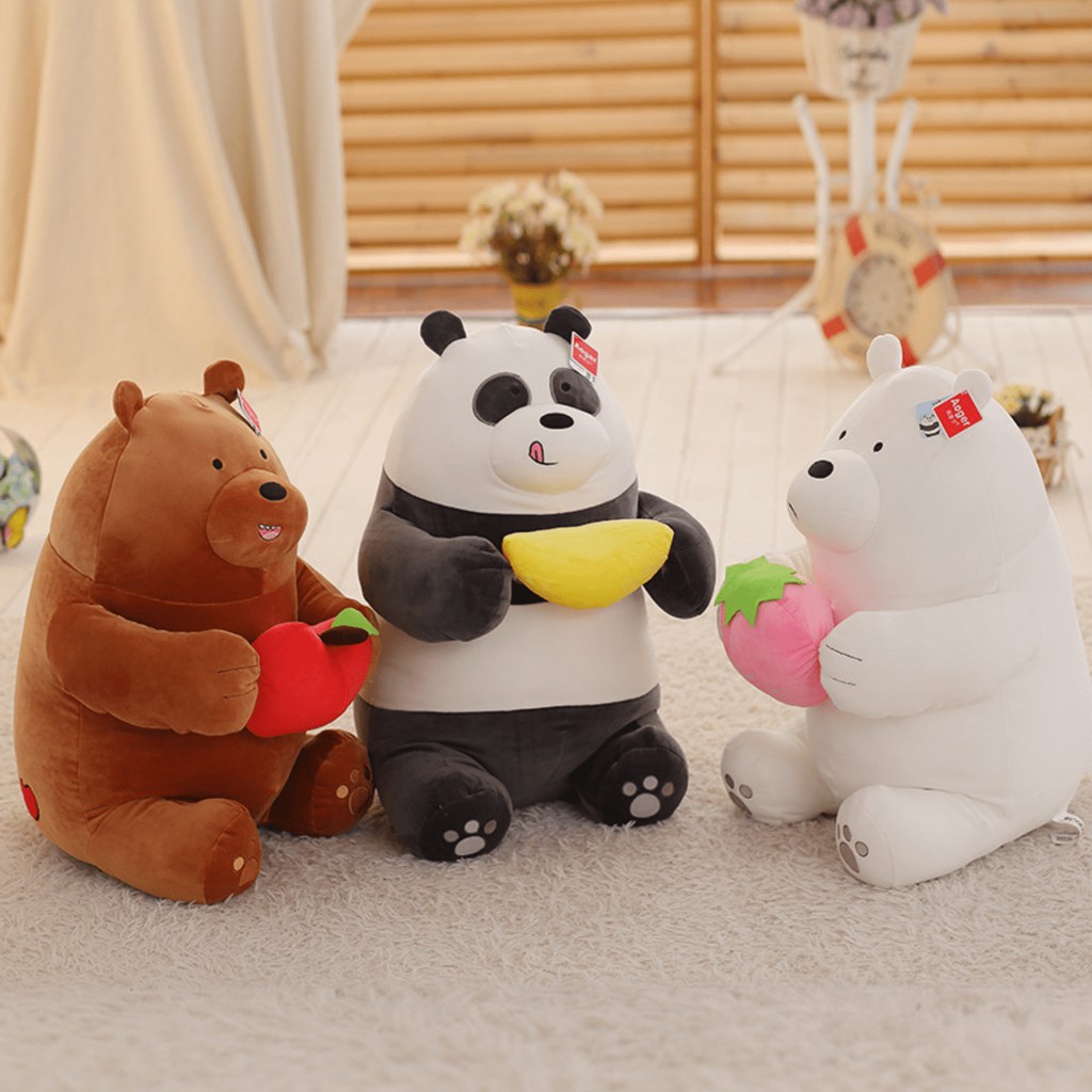 Genuine Cartoon Network We Bare Bears Ice Bear/Grizzly/Panda (30cm Plush Toy)  | Shopee Malaysia