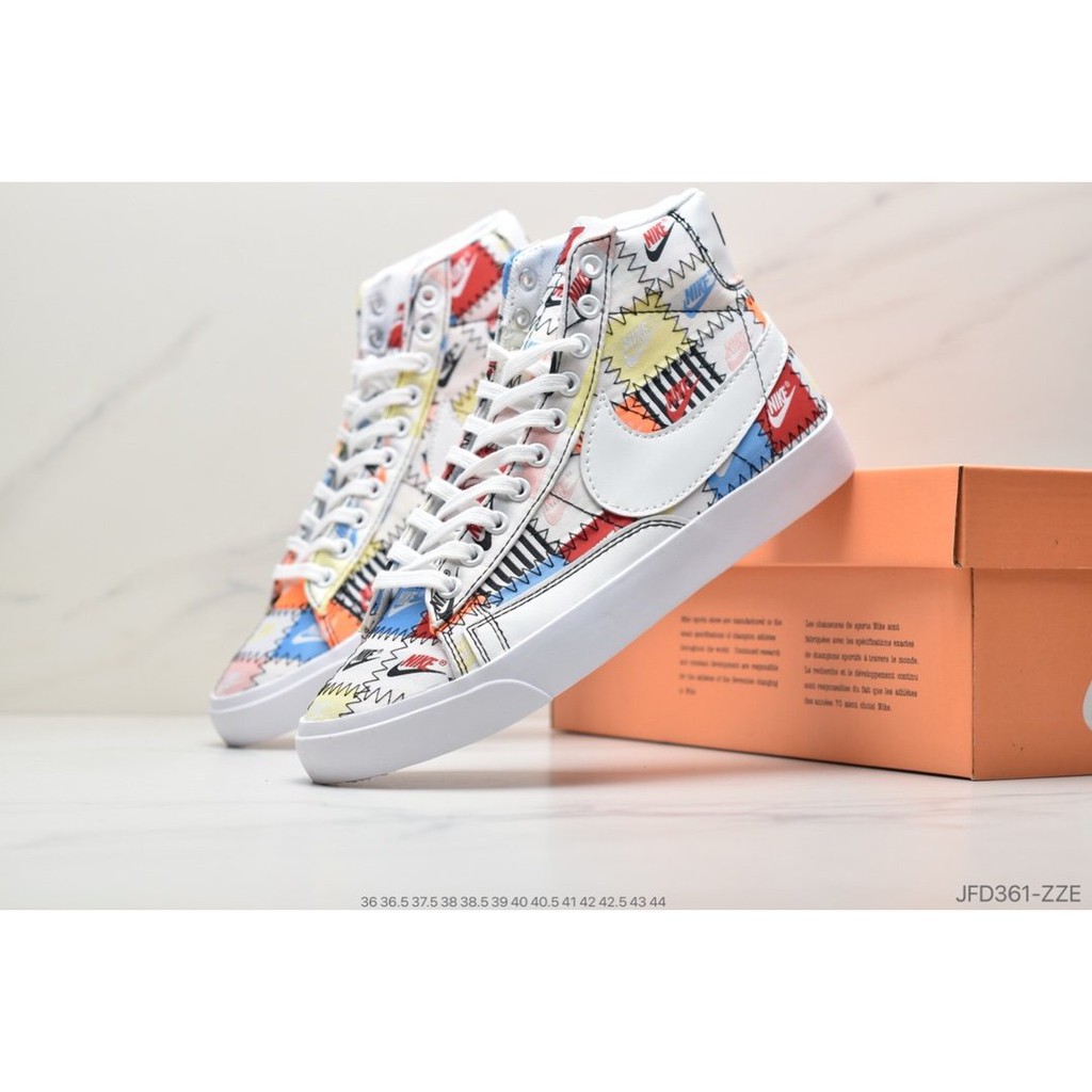 nike blazer high patchwork