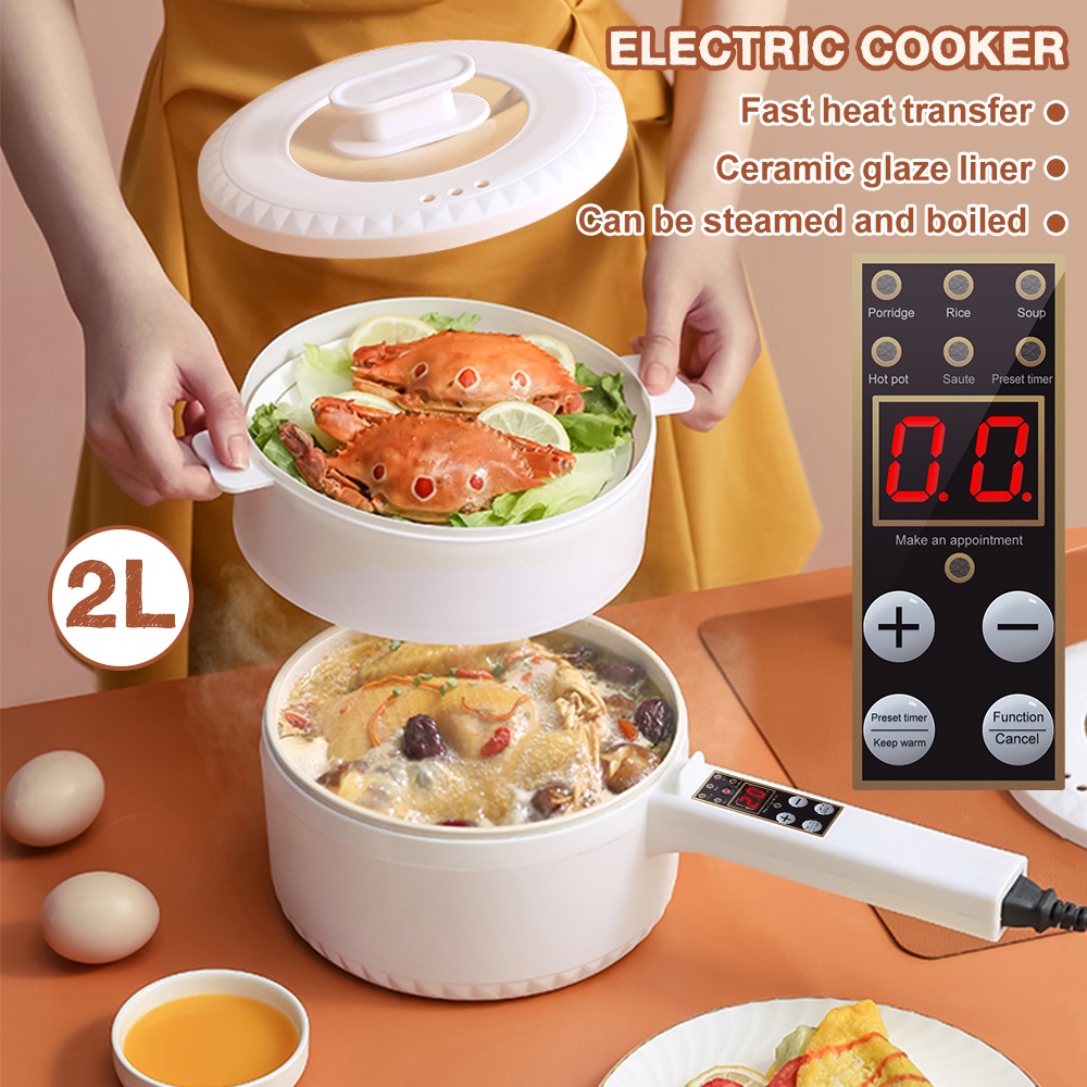 Multi-Function Electric Skillet Household One Grill Dormitory Student Dormitory Cooking Mini Small