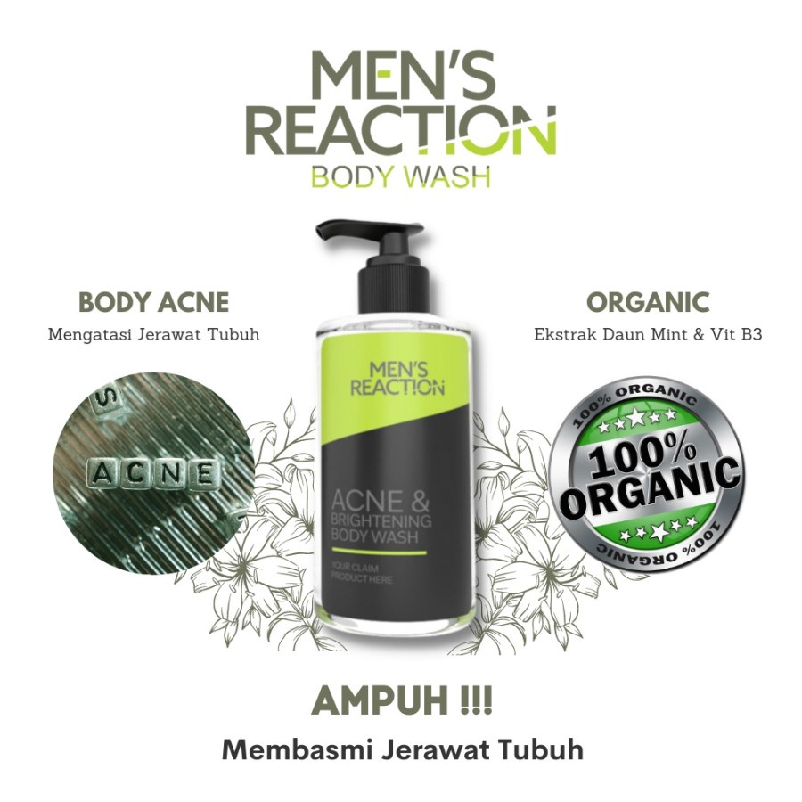 PRIA Acne Brightening Body Wash Men Bath Soap Men Reaction Acne Brightening Body
