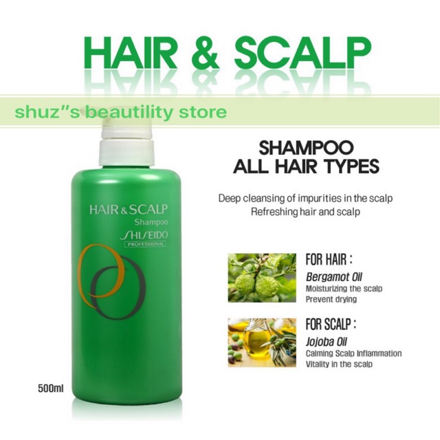 Shiseido Hair And Scalp Shampoo 500ml Shopee Malaysia