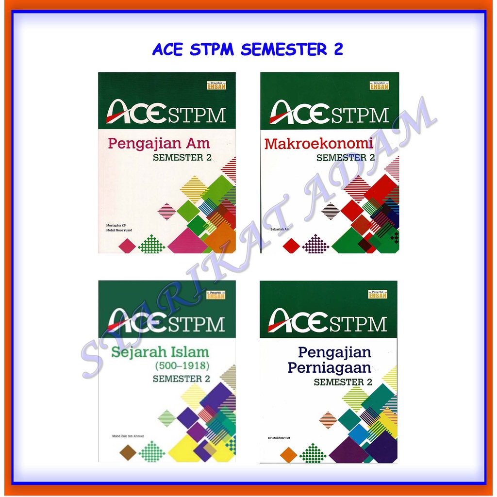 ADM BUKU RUJUKAN ACE STPM SEMESTER Shopee Malaysia