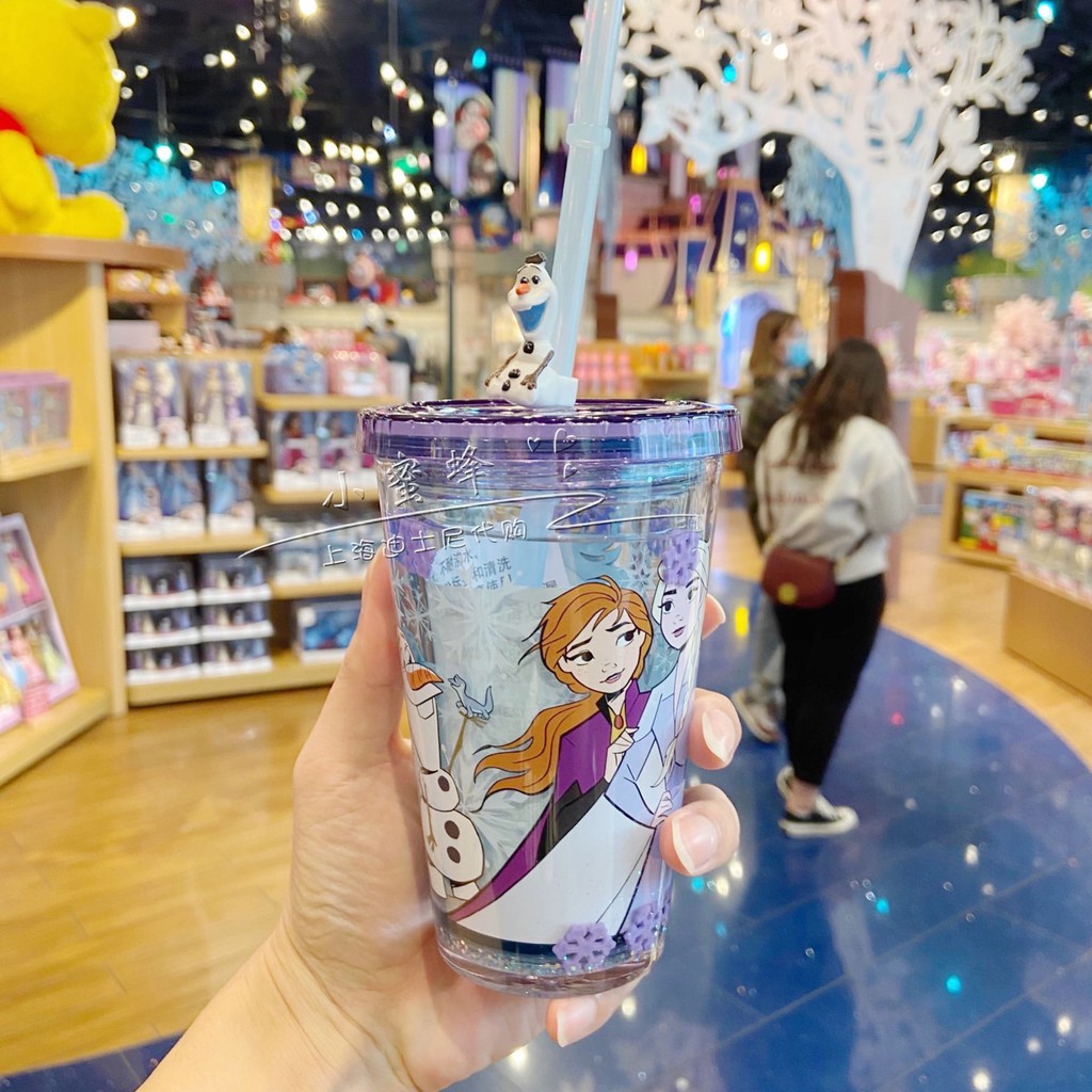 frozen 2 cup with straw