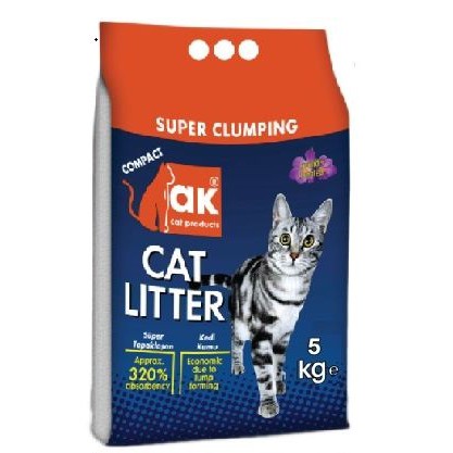 AK Super Premium Cat Litter from Turkey 5kg - Top Quality, No Smell of Pee & Feces | AK Pasir Kucing Premium dari Turkey
