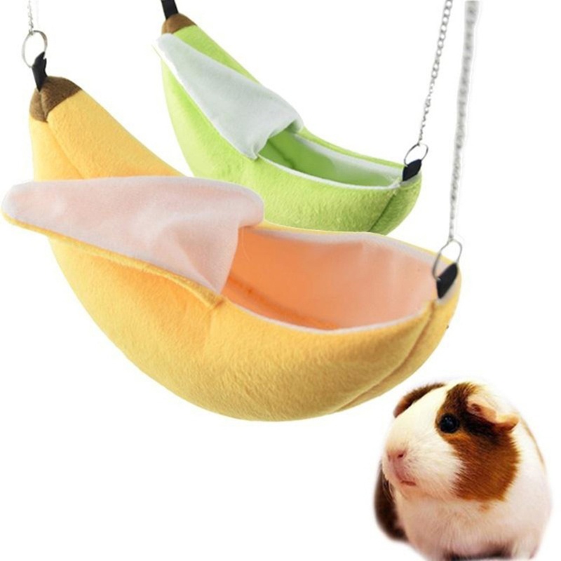 Top Pet Hanging Hammock Small Animal Warm Banana Bed Swing Toy for Hamster Chinchilla Squirrel Sleeping Playing