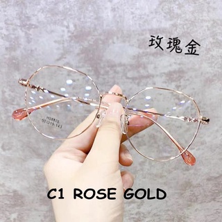 【Ready Stock】Korean Computer anti blue light Glasses Round Metal Frame Anti-radiation Eyeglasses Women/Men