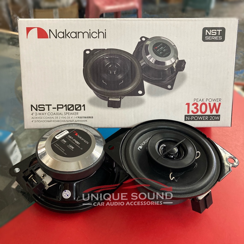 Nakamichi NSTP1001 4" 2Way Coaxial Speaker Plug and Play for Myvi