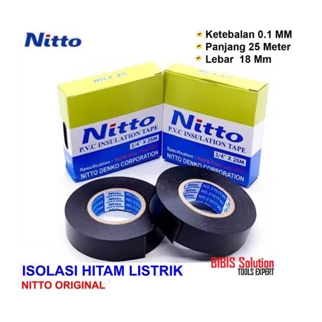 HITAM Nitto NITTO ORIGINAL NITTO Electrical Insulation Tape Insulation