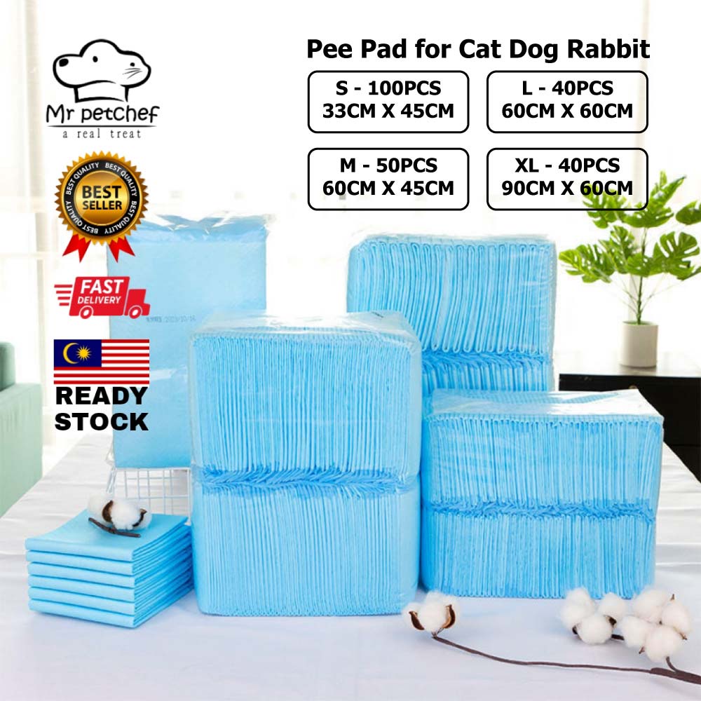 Mr Pet Chef Wee Wee Pad S M L XL Size Pee Pad Pet Pad Pet Sheet Dog Cat