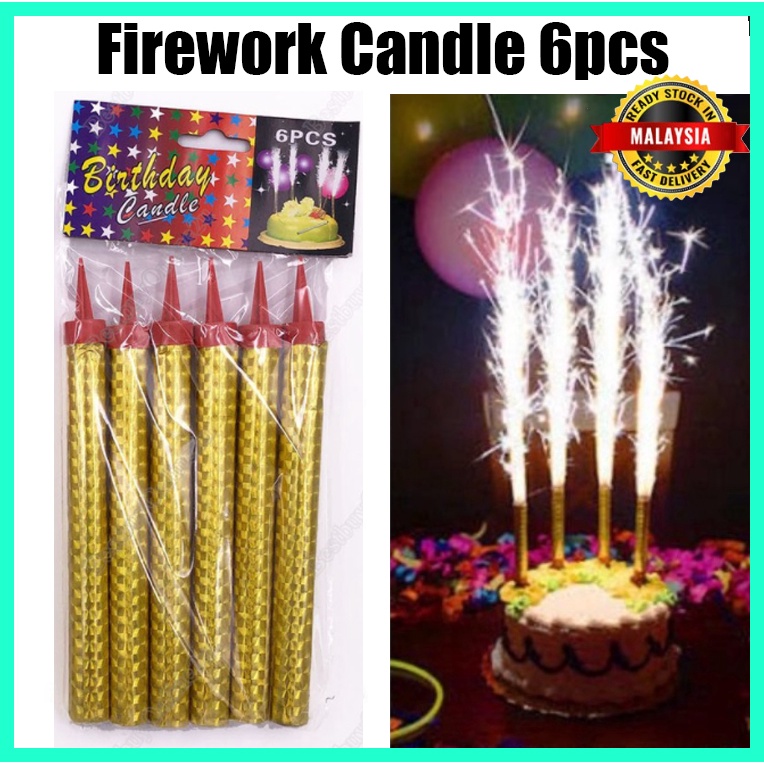 Firework Candle 6pcs 12cm & 15cm Shopee Malaysia