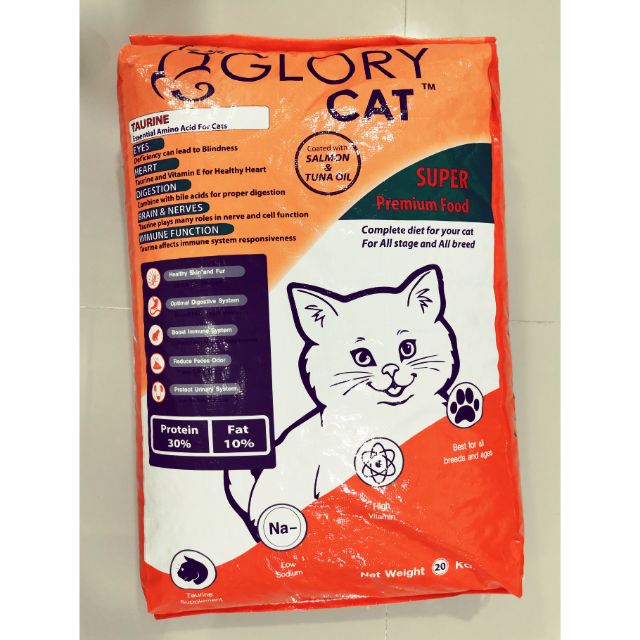 Ready Stock!! GLORY CAT FOOD 20kg (Add Salman Oil) Shopee Malaysia