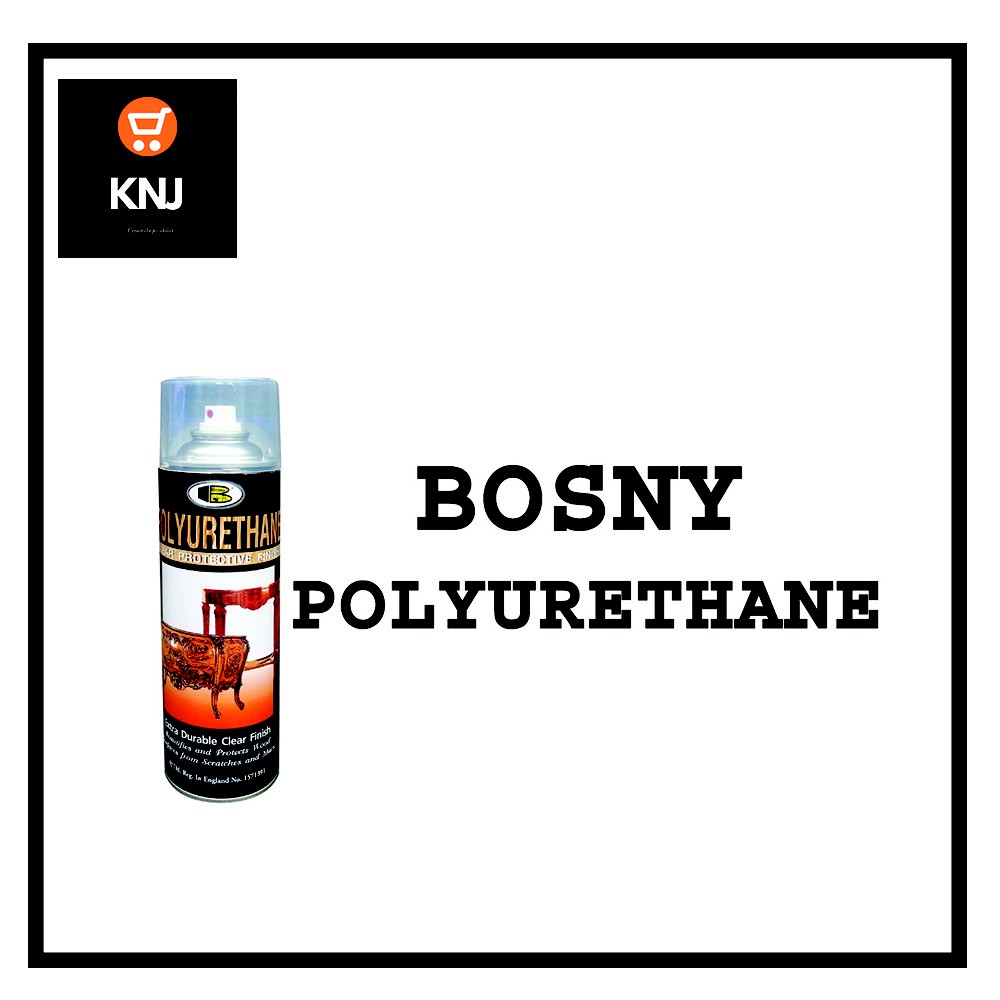 BOSNY® Polyurethane/Lacquer Spray Can Use for Bird Cage or Wood Items (Clear Protective Finish
