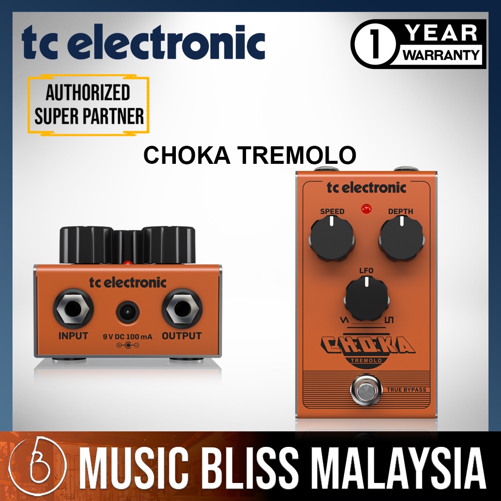 TC Electronic Choka Tremolo Guitar Effects Pedal