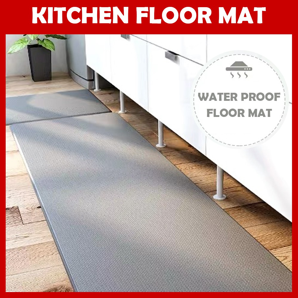 Kitchen Floor Mat Oil proof Water proof pvc mat Kitchen foot pad
