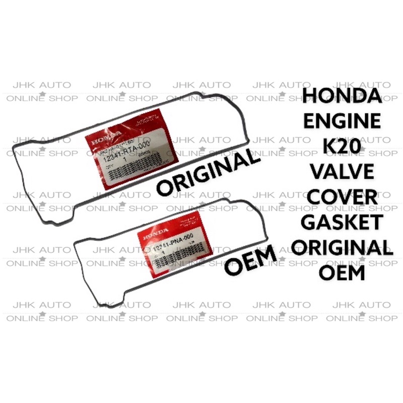 HONDA ENGINE K20 VALVE COVER GASKET ORIGINAL 12341-RTA-000 OEM 12341 ...