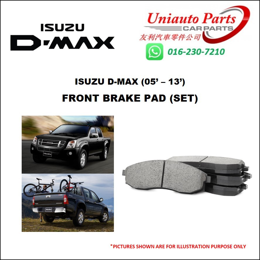 ISUZU DMAX (05' 13') FRONT BRAKE PAD (SET) Shopee Malaysia