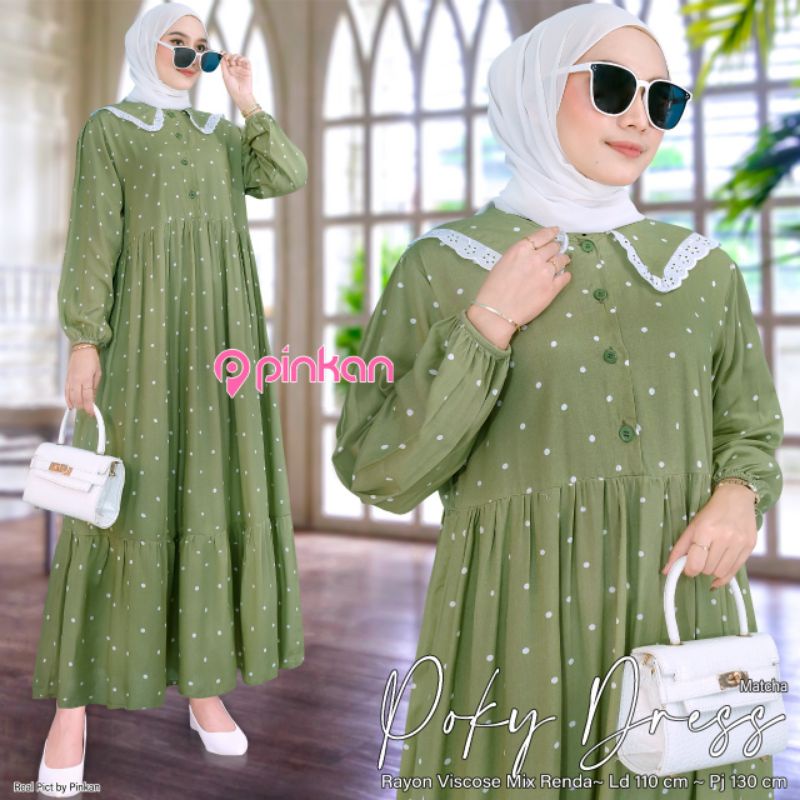 New POKY DRESS ORIGINAL BY PINKAN 100% | Shopee Malaysia