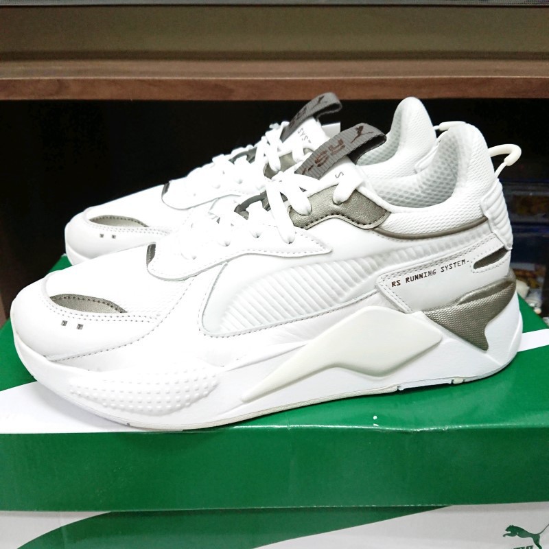 puma rs x trophy white bronze