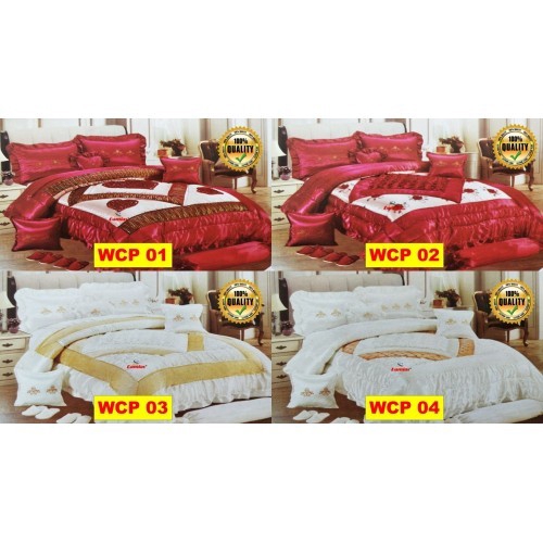 Cadar pengantin Set 10 IN 1 Bed Sheet wedding [ READY STOCK ] Shopee