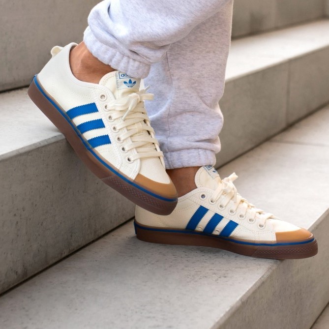 adidas nizza white gum