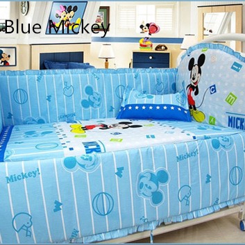 5 Pcs Sets Baby Bedding Sets For Crib Baby Pillow Cotton