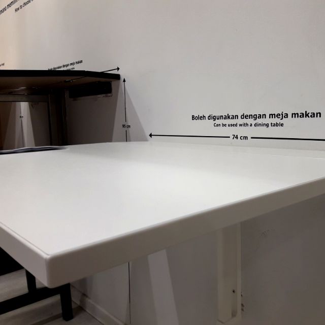 Ikea Norberg Wall Mounted Foldable Table Shopee Malaysia