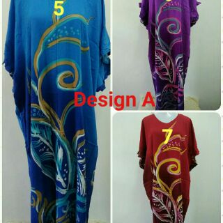 Kaftan Terengganu  Baju  Tidur  Kelawar  Lengan Beropol 