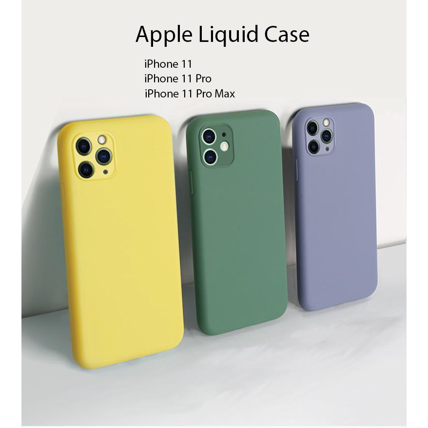 Apple Liquid Silicone Case Iphone 1111 Pro11 Pro Max Protective Cover 8 Colors Shopee Malaysia 9620