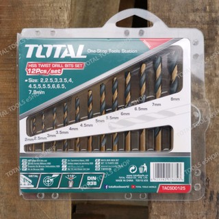 Total HSS Twist Drill Bits Set (12 Pcs) TACSD0125 | Shopee Malaysia