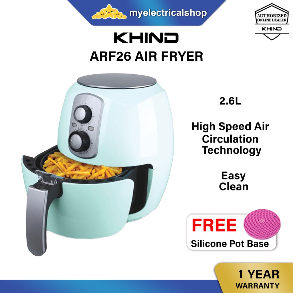 khind Khind Air Fryer ARF26 Mint ( 2.6L ) Shopee Malaysia